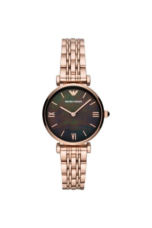 Ceas Emporio Armani AR11145, Inox, Rose Gold/Negru