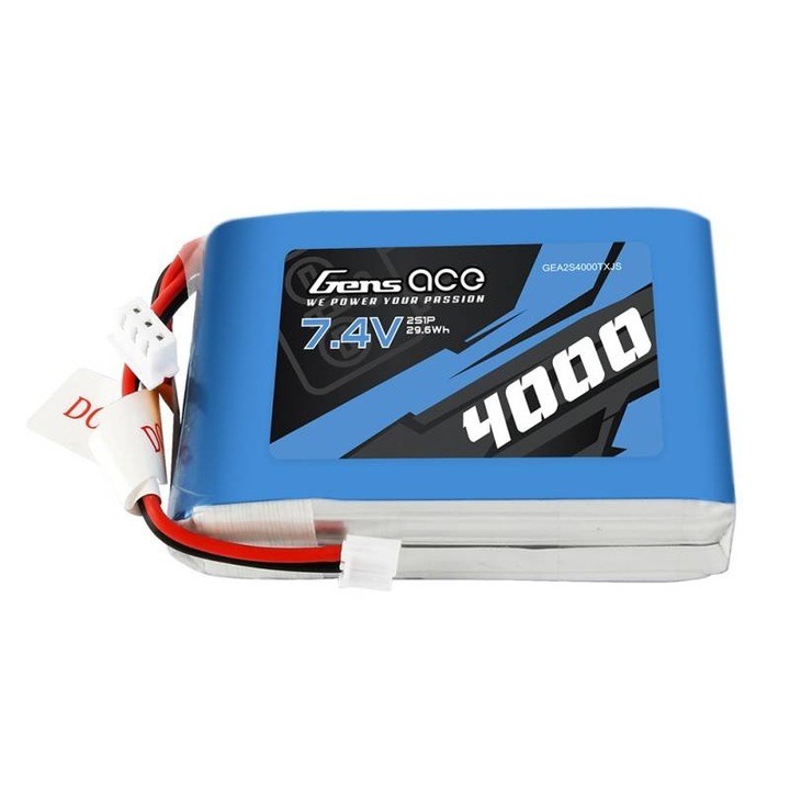 LiPo Батерия Gens Ace, 4000mAh, 7.4V, 1C