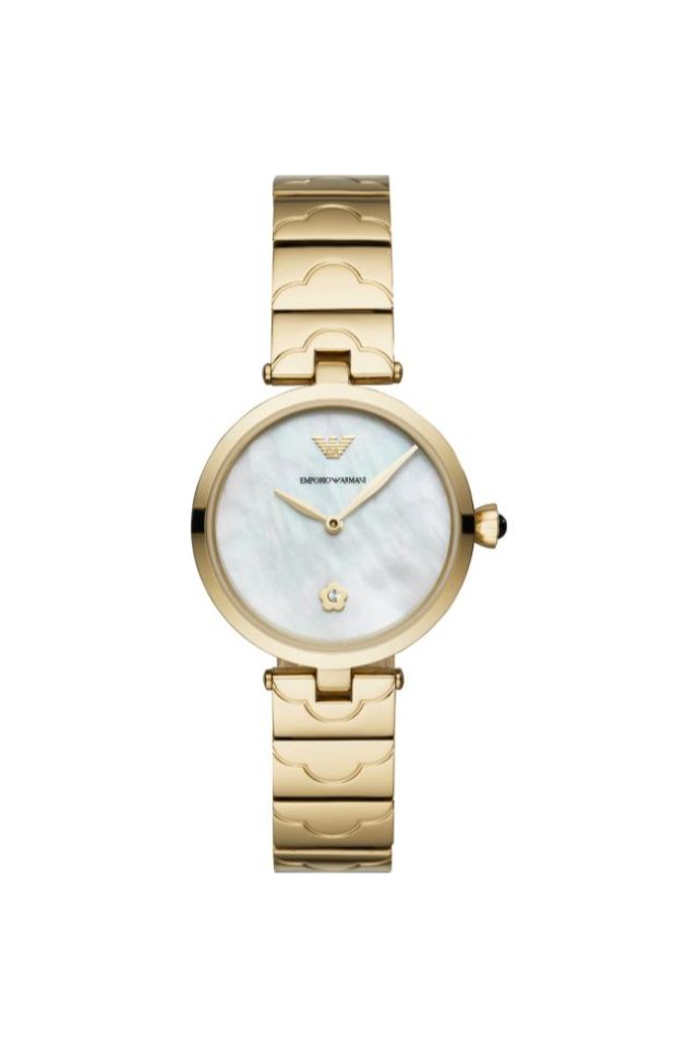 Ceas Emporio Armani AR11198, Inox, Auriu/Alb