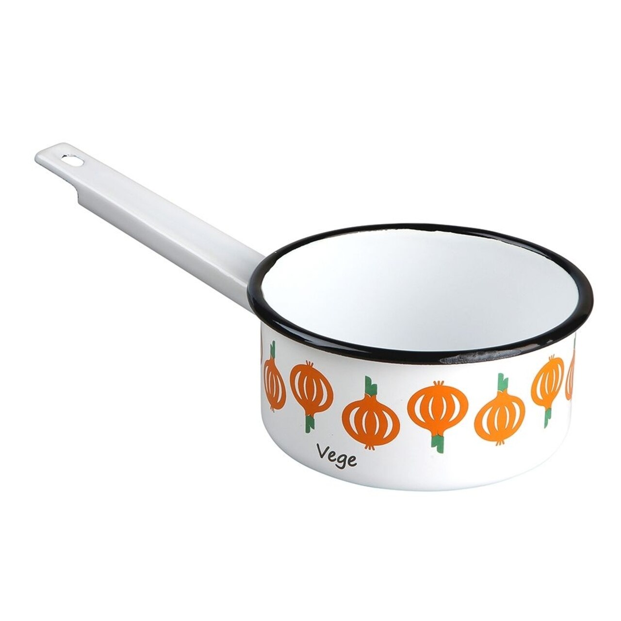 Cratita email, Silesia, Modern Vege, 1 L, Ø14, alb