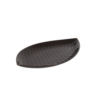 Set 3x Platou ceramic stoneware, ciocolatiu, 34.5x20cm Set 3x Platou ceramic stoneware, ciocolatiu, 34.5x20cm