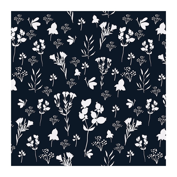 Set 4 Role Tapet Wild Flowers, Multicolor, 3 x 0.52 m