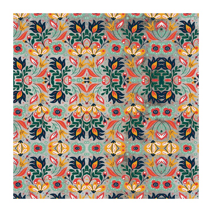 Set 4 Role Tapet Contrasting Folklore, Multicolor, 3 x 0.52 m