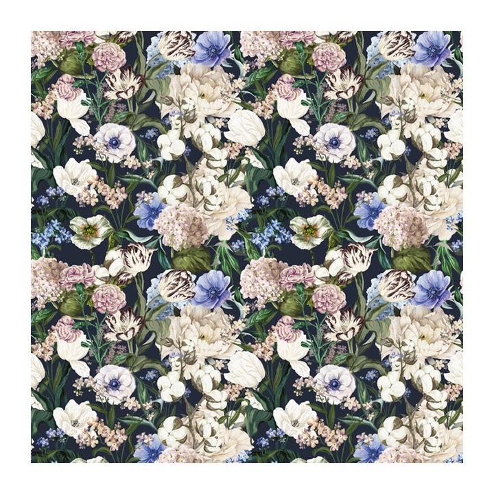 Set 4 Role Tapet Vintage Navy, Multicolor, 3 x 0.52 m