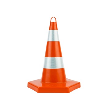 Con semnalizare rutiera 52 cm pvc cu 2 benzi reflectorizante Con semnalizare rutiera 52 cm pvc cu 2 benzi reflectorizante