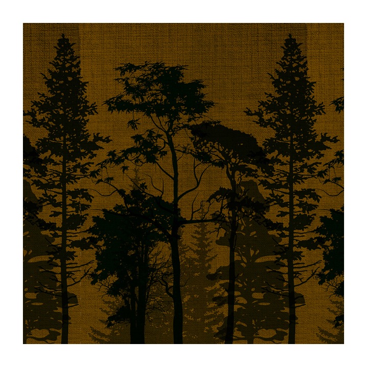 Set 4 Role Tapet Tall Trees, Multicolor, 3 x 0.52 m