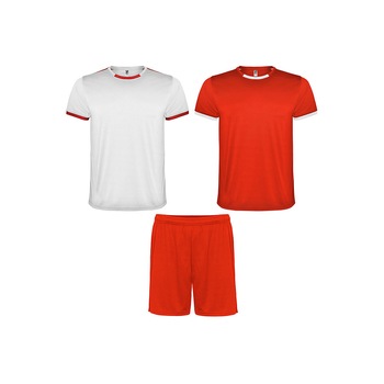 Set 3 Piese Echipament Sportiv RACING, Roly, Unisex, Copii, Alb/Rosu Set 3 Piese Echipament Sportiv RACING, Roly, Unisex, Copii, Alb/Rosu