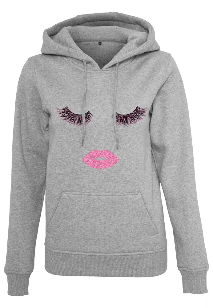 Hanorac Eyelashes pentru Femei Mister Tee, Deschis-gri, XS