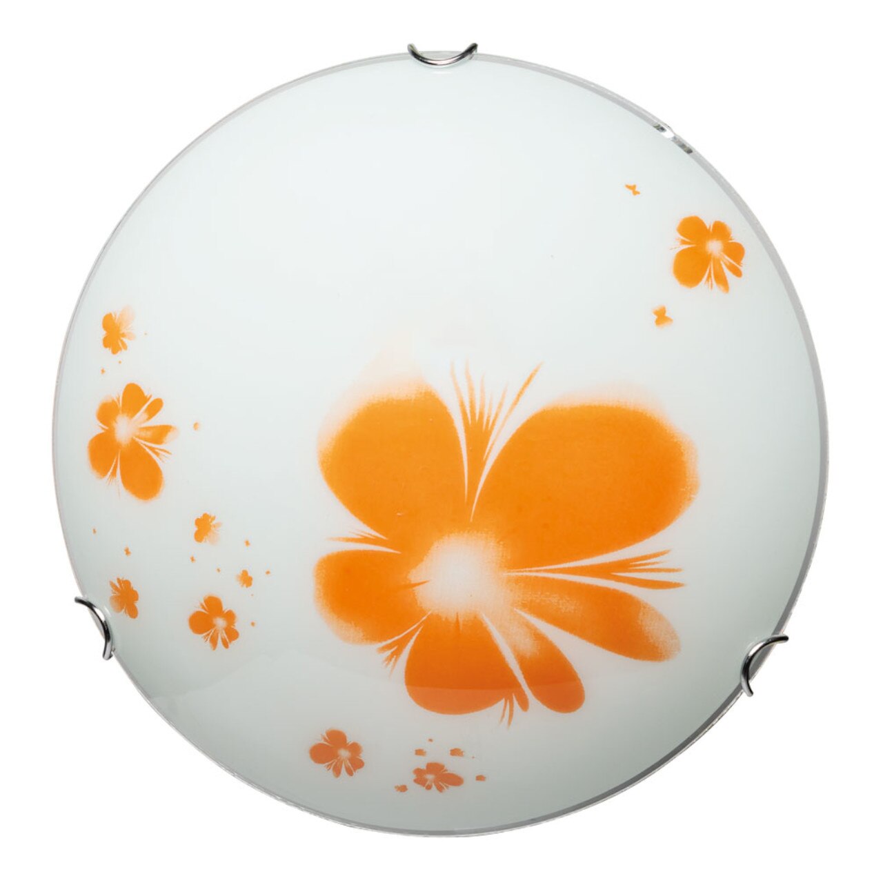 Plafoniera Interior Erste Santini 2x60W Max E27 EL0047180 Culoare Alb si Portocaliu