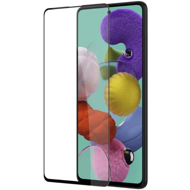 Folie de protectie din sticla, full screen, full cover, compatibila Samsung Galaxy A71, Neagra