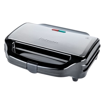 Sandwich maker&Prajitor de paine&Contact grill, Rohnson 3in 1 R2755, 900W, 28.5x15.2cm, picioare antiderapante, indicator luminos, maner izolat termic, functie de blocare Sandwich maker&Prajitor de paine&Contact grill, Rohnson 3in 1 R2755, 900W, 28.5x15.2cm, picioare antiderapante, indicator luminos, maner izolat termic, functie de blocare