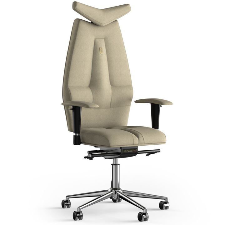 Ergonomikus irodai szék Kulik System, Jet, Azure, Textil, Krém