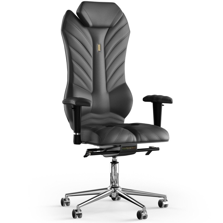 Kulik System ergonomikus irodai szék, bőr, fekete