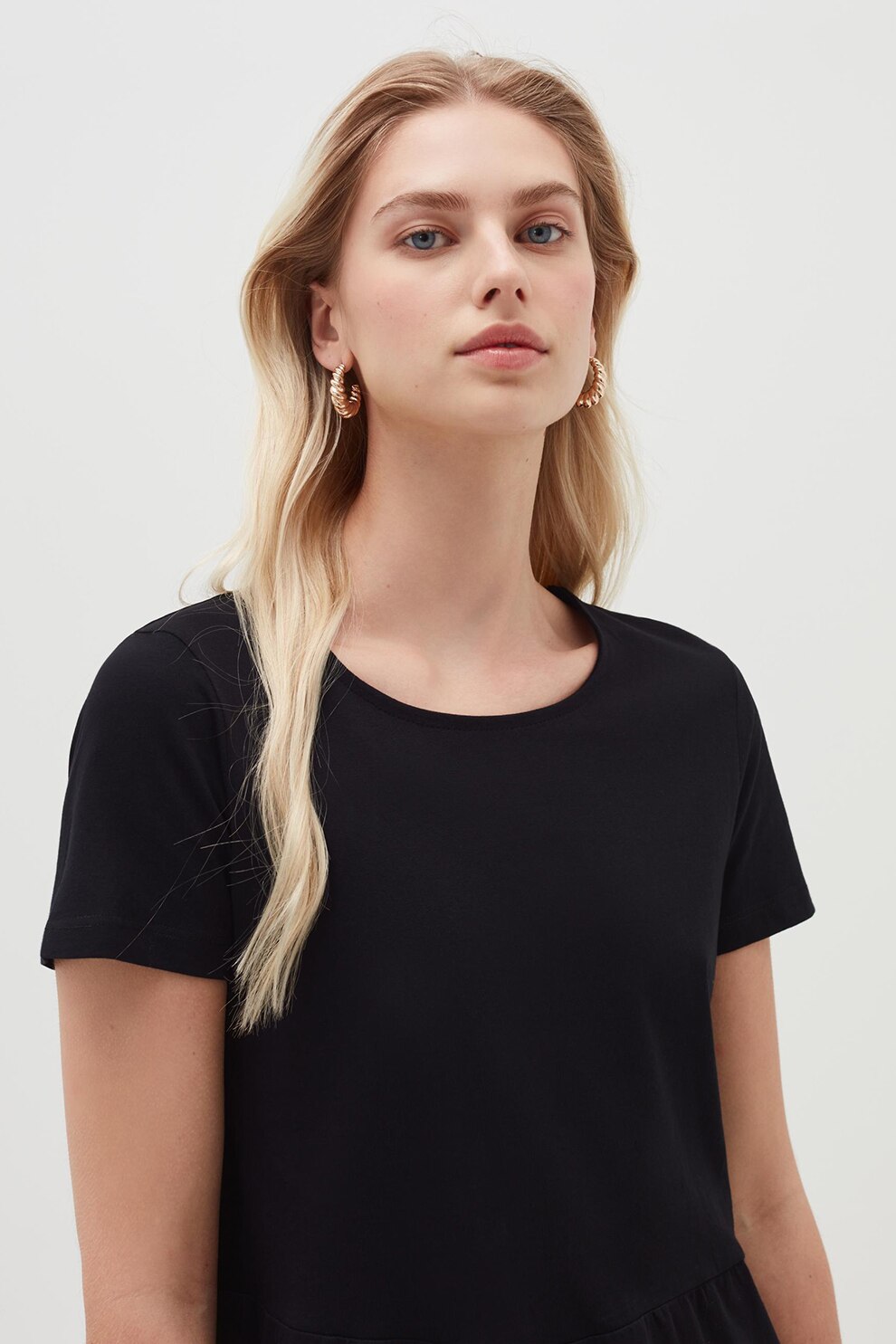 OVS, Rochie cu terminatie evazata, Negru