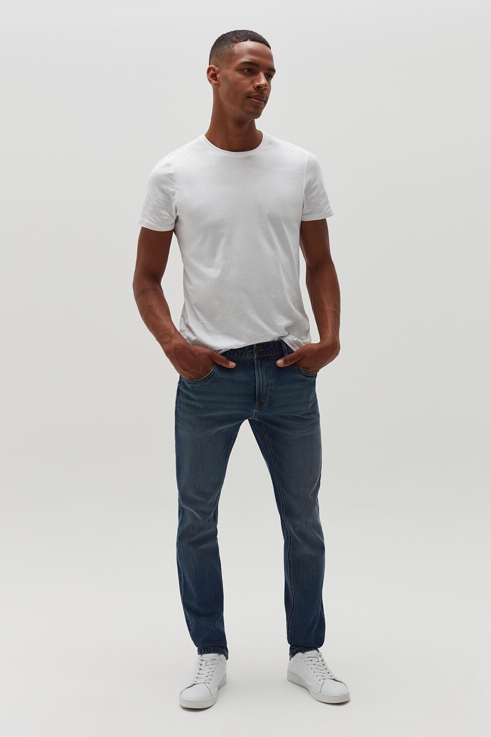 OVS, Blugi cu 5 buzunare, Albastru inchis