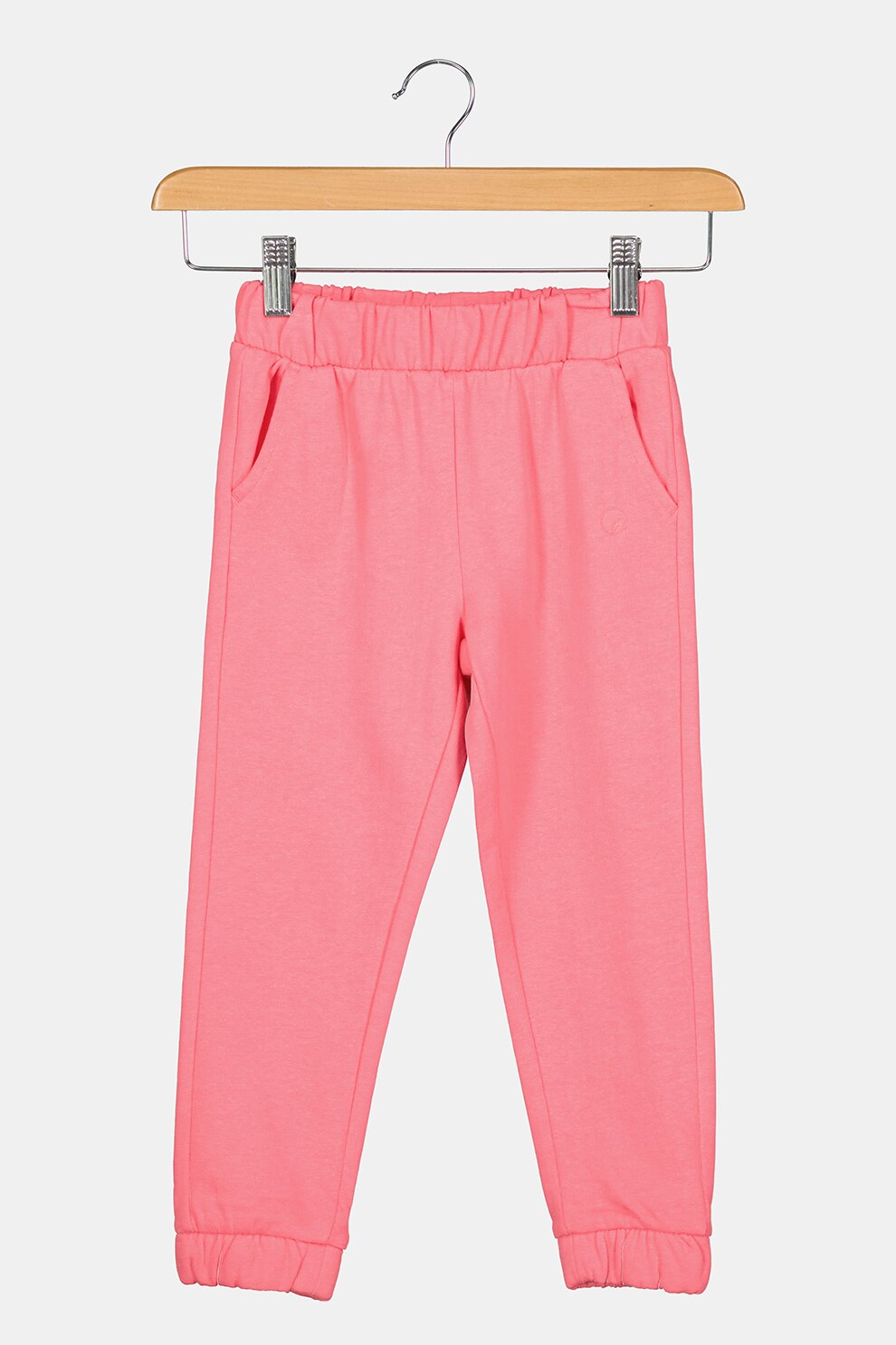 OVS, Pantaloni sport cu buzunare oblice, Roz neon, 128 CM