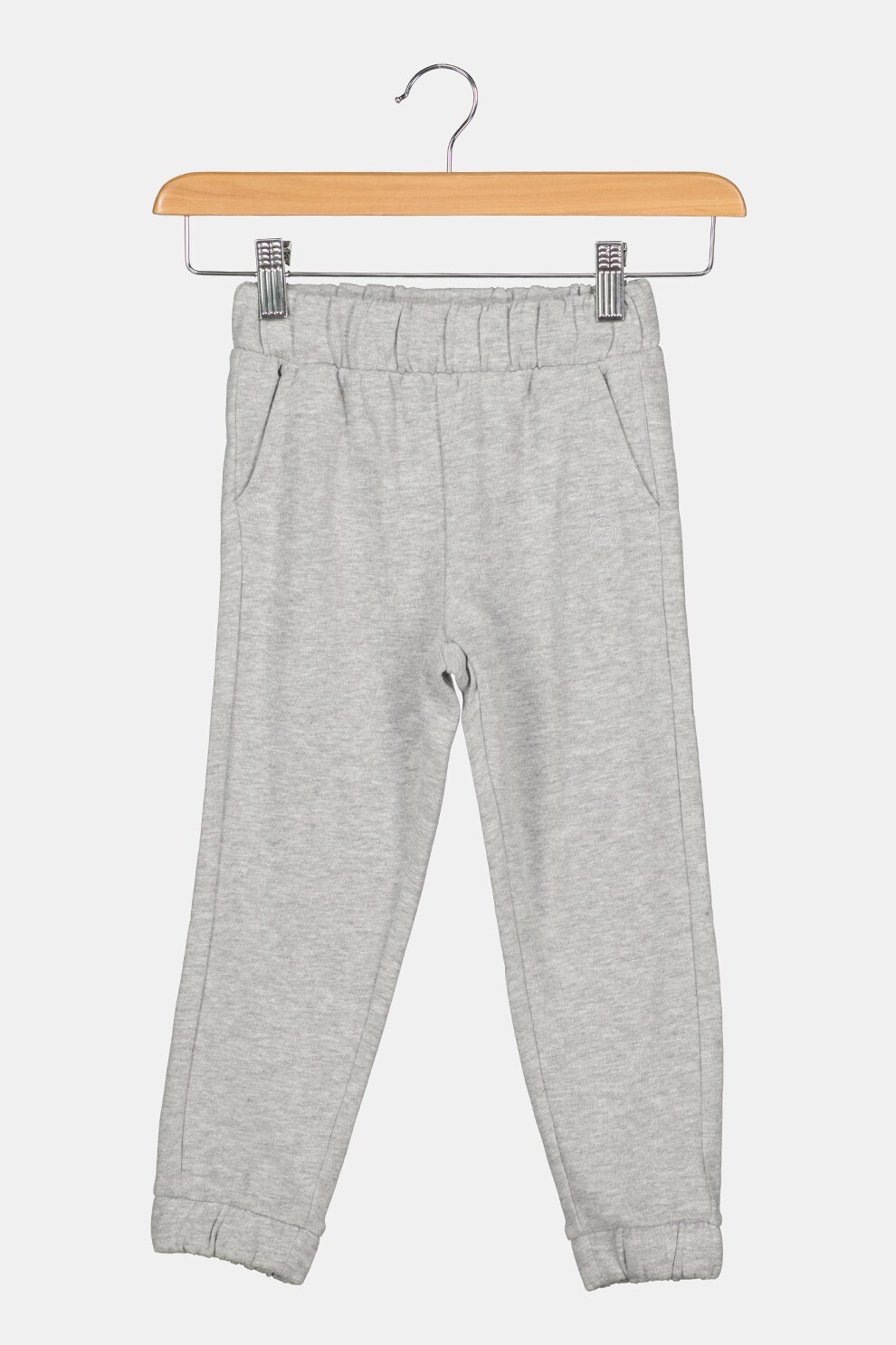 OVS, Pantaloni sport cu buzunare oblice, Gri melange