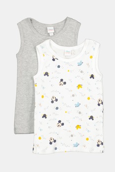 OVS, Set de topuri, 2 piese, Alb/Gri melange OVS, Set de topuri, 2 piese, Alb/Gri melange