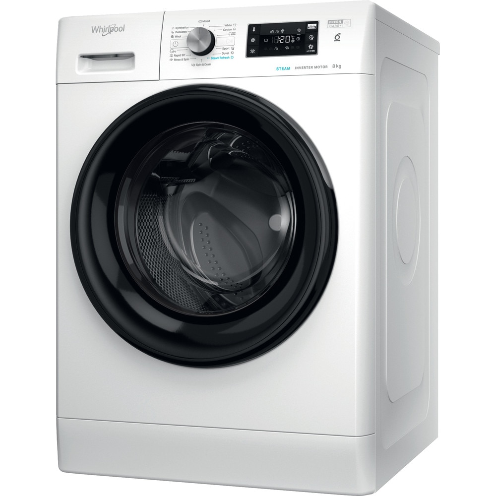 Masina de spalat, Whirlpool FFB 8469 BV EE, 8 kg, 1400 rpm, tehnologie 6th sense, 59,5 cm, clasa energetica A, alb