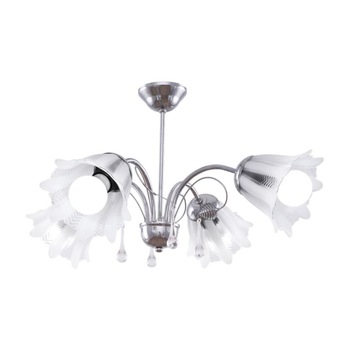 Lustra Interior Erste Rosa 4x60W Max E27 EL0058522 Culoare Crom si Alb Lustra Interior Erste Rosa 4x60W Max E27 EL0058522 Culoare Crom si Alb