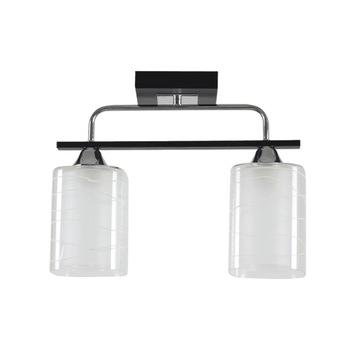 Lustra Interior Erste Niege 2x60W Max E27 EL0038083 Culoare Negru si Alb si Crom Lustra Interior Erste Niege 2x60W Max E27 EL0038083 Culoare Negru si Alb si Crom