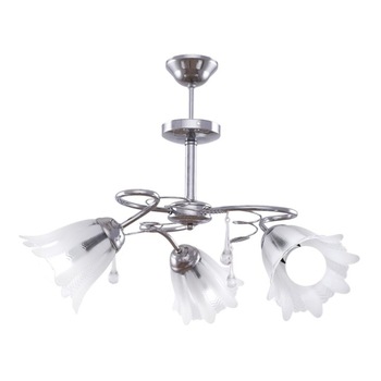 Lustra Interior Erste Serra 3x60W Max E27 EL0058523 Culoare Crom si Alb Lustra Interior Erste Serra 3x60W Max E27 EL0058523 Culoare Crom si Alb