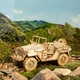 Puzzle 3D Army Jeep, DIY, din Lemn, cu 369 piese, scala 1:16 pentru copii si adulti