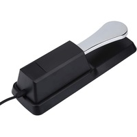 Pedale clape universala, Metal/ABS, Negru/Argintiu, 23.2x7.5x6.2 cm