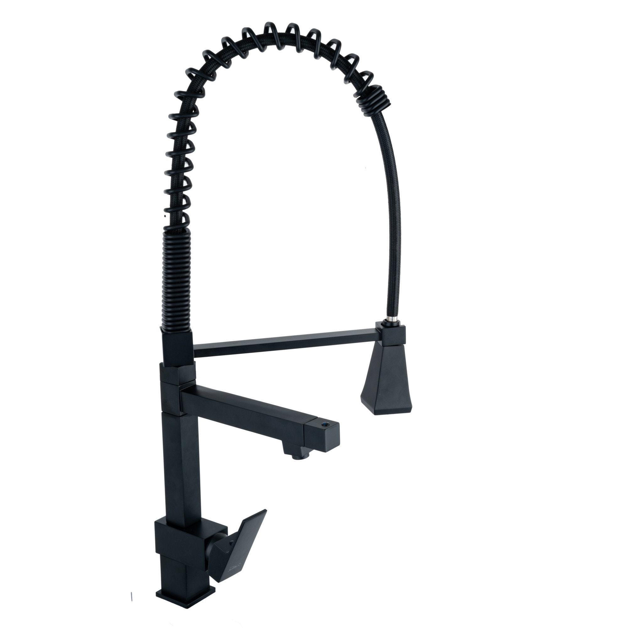 Baterie bucatarie profesionala , design rectangular , TRENDY S , negru mat