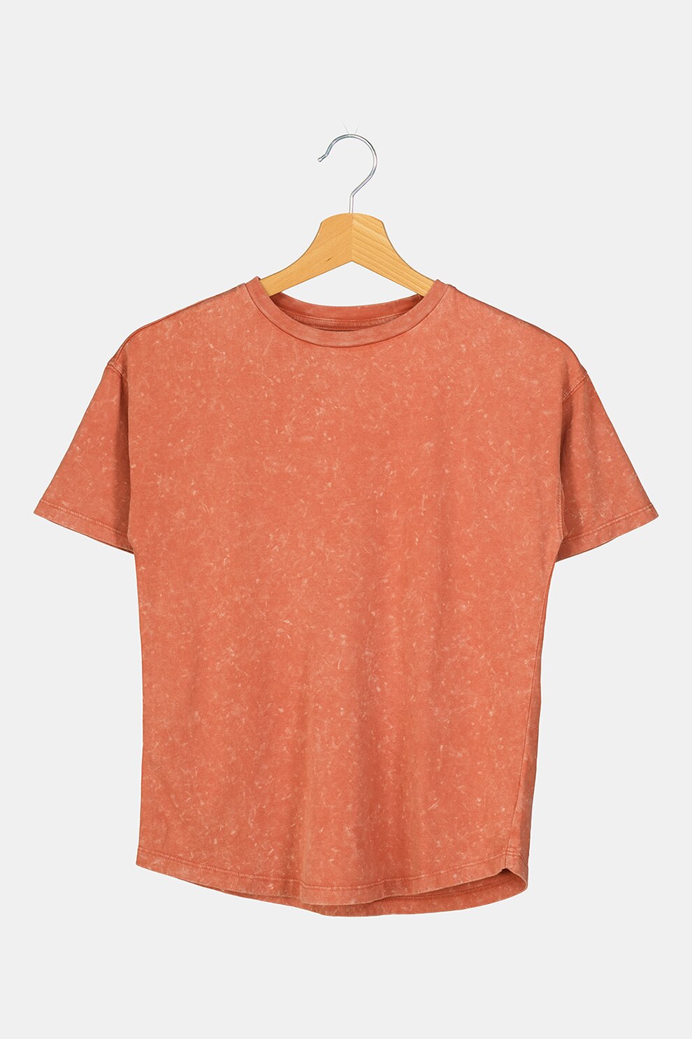 GAP, Tricou supradimensionat din bumbac organic, Rosu caramiziu