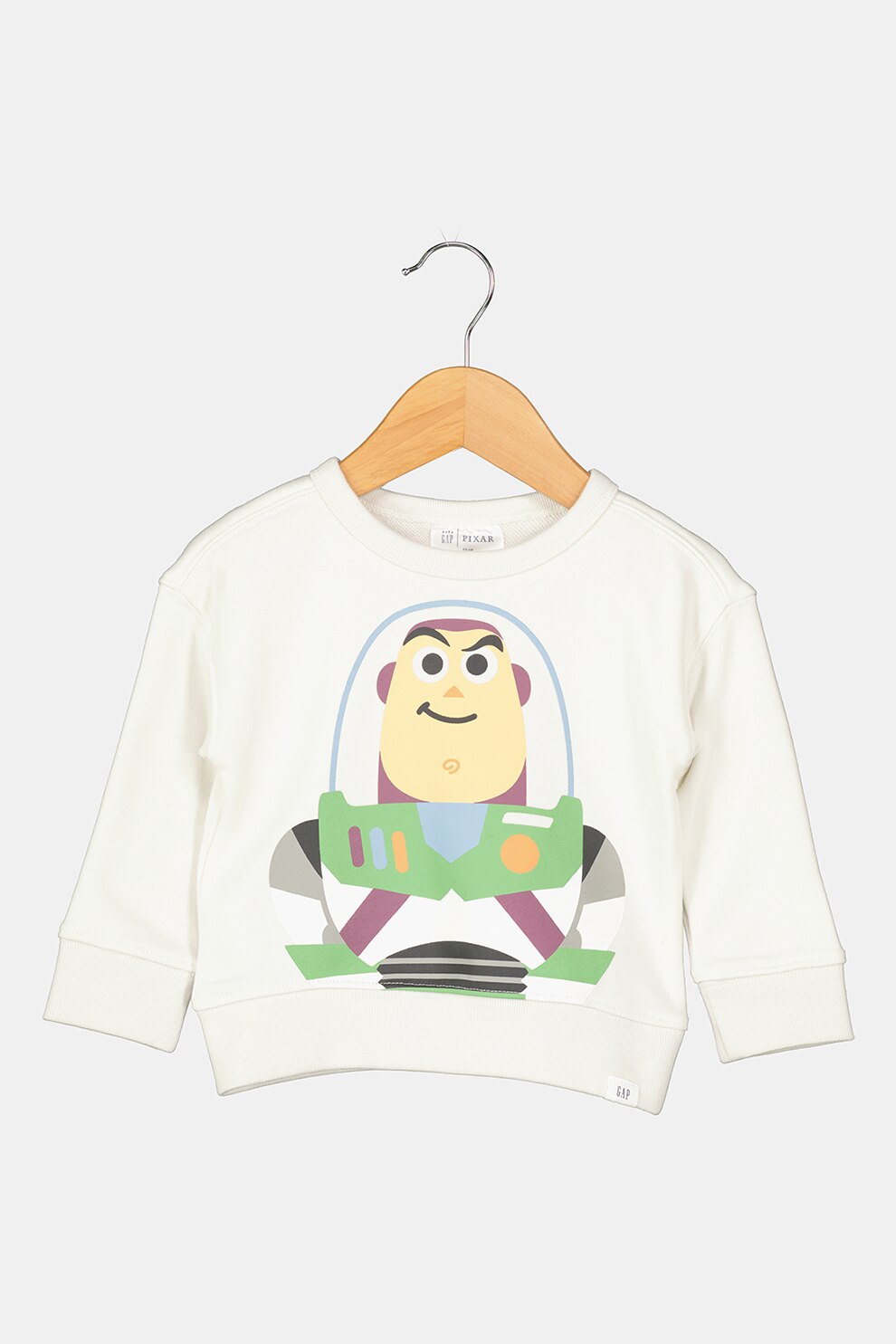 GAP, Bluza sport cu imprimeu cu desene animate, Alb/Lila