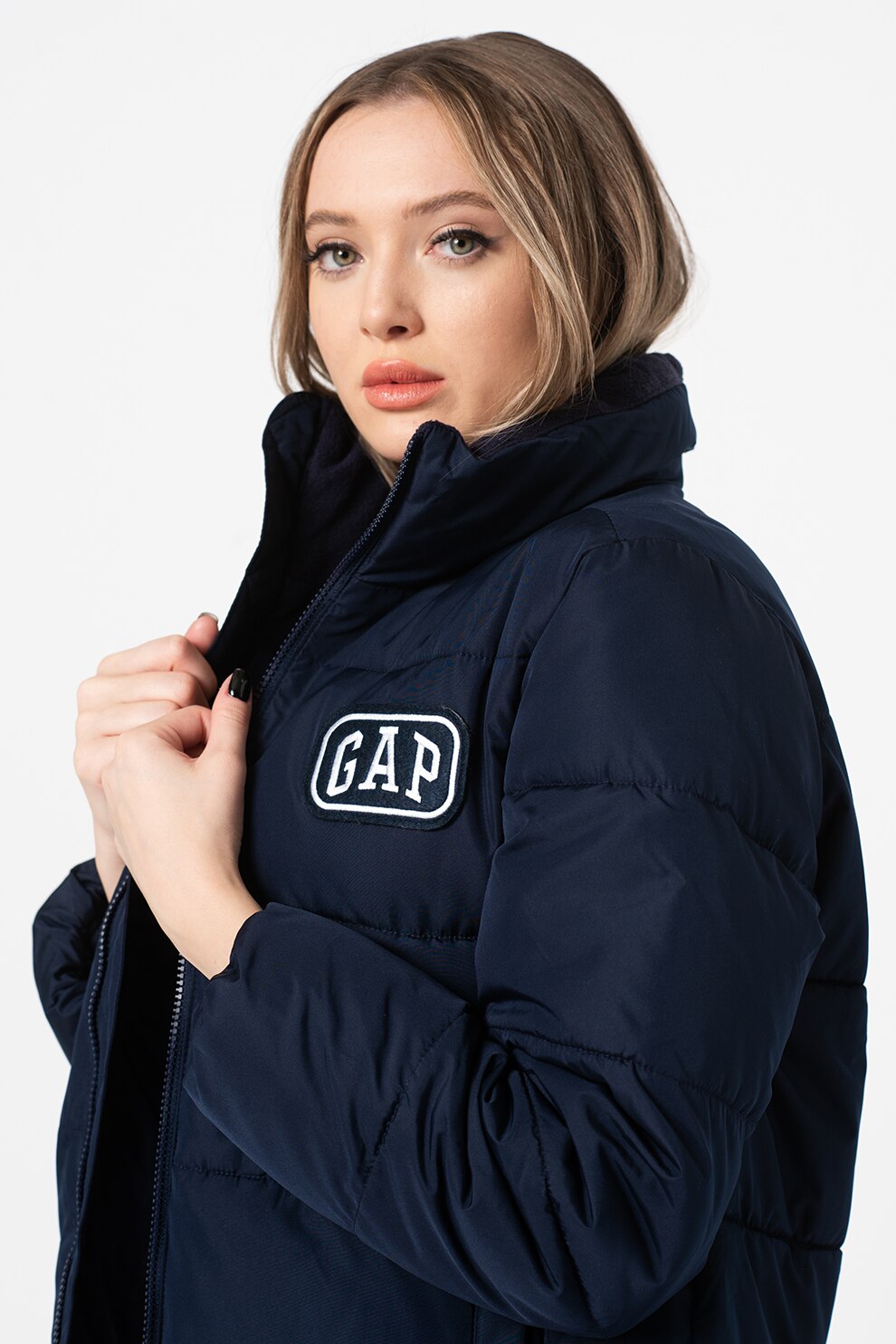 GAP, Geaca cu vatelina si aspect matlasat, Bleumarin