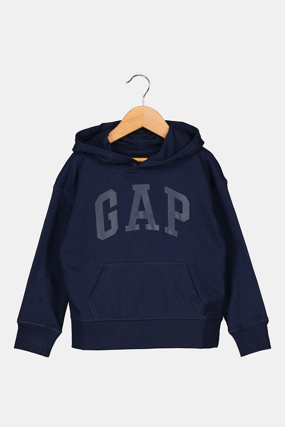 GAP, Hanorac cu imprimeu si buzunar kangaroo, Bleumarin