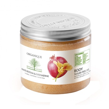 Exfoliant de corp Organique cu nasturel si rodie, 200 ml Exfoliant de corp Organique cu nasturel si rodie, 200 ml