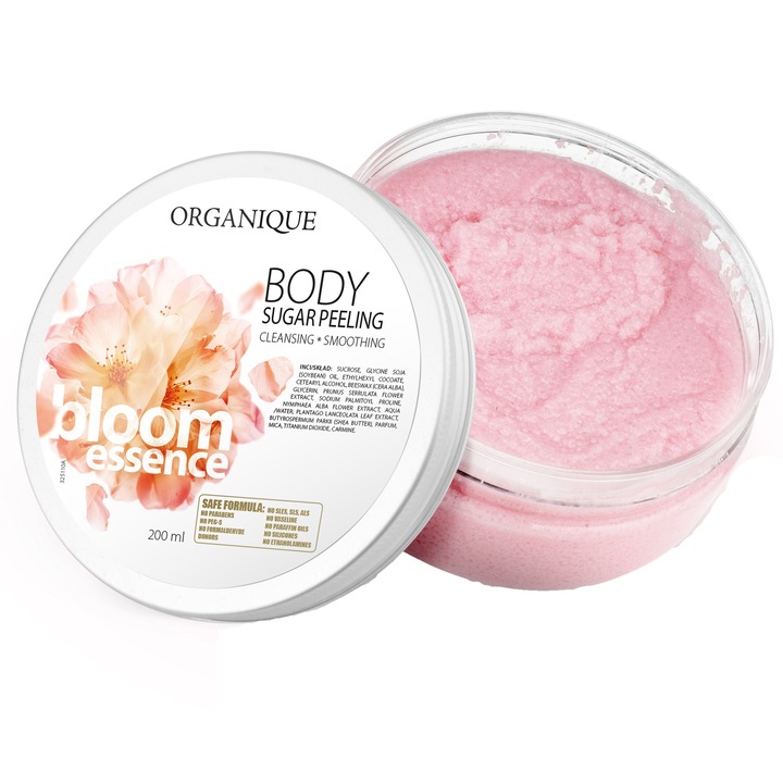 Exfoliant de corp Organique cu cirese si nufar, 200 ml