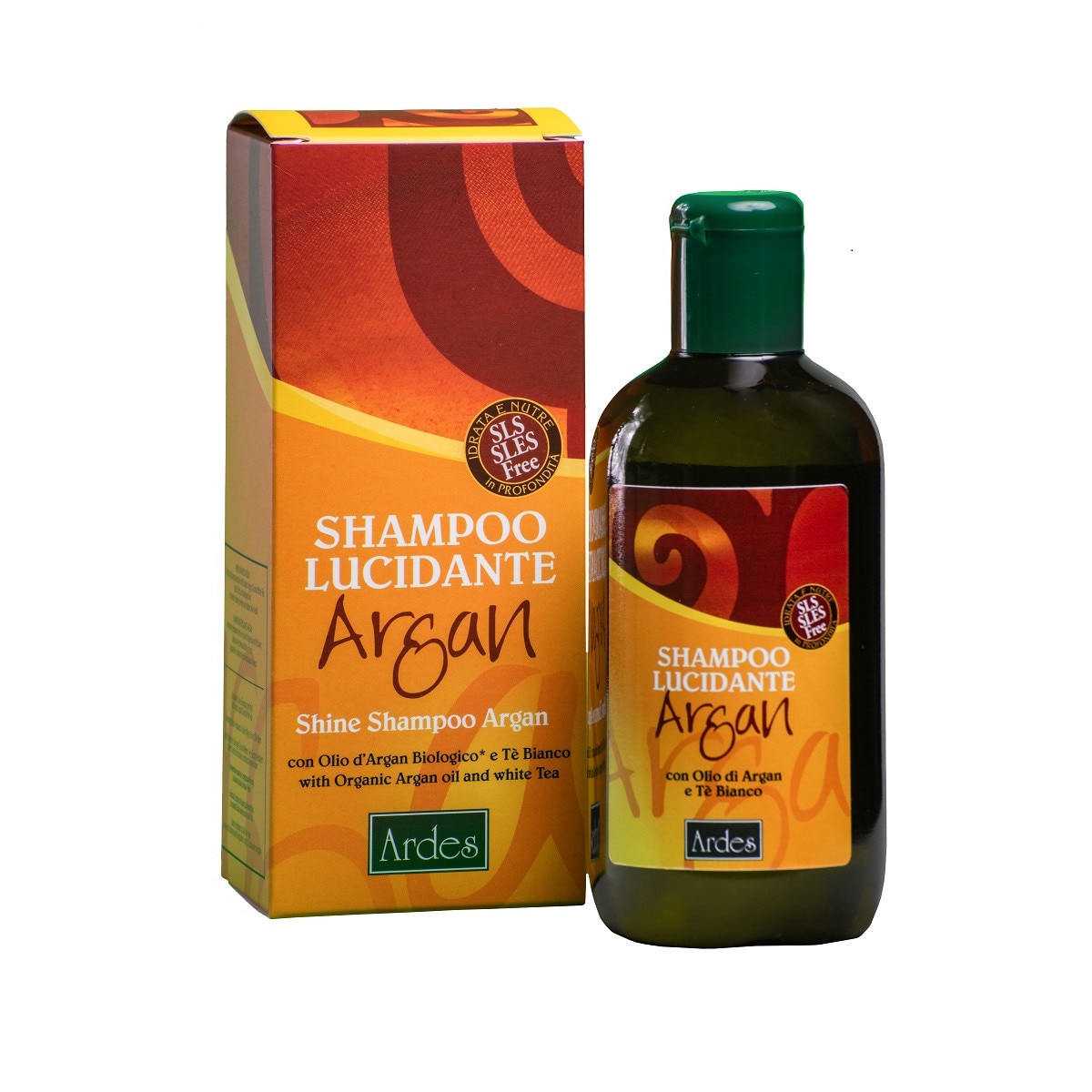 Argan Sampon Stralucire Cu Ulei De Argan Si Ceai Alb 250 ml - ARDES COSMETICI