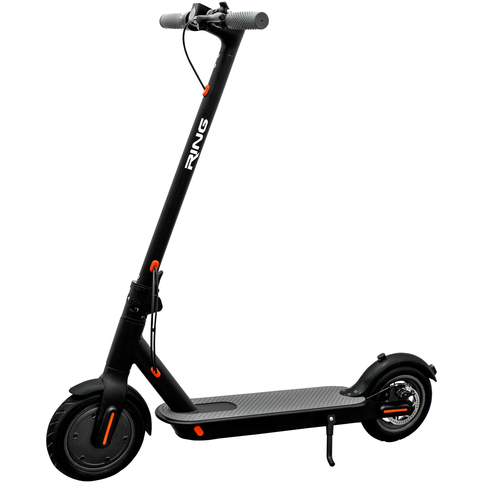 Trotineta electrica RING RX2 SOLID Black putere motor 300 W, autonomie 20 Km, viteza maxima 25 Km/h Acumulator 36V / 4,4 Ah Anvelope pneumatice 8,5