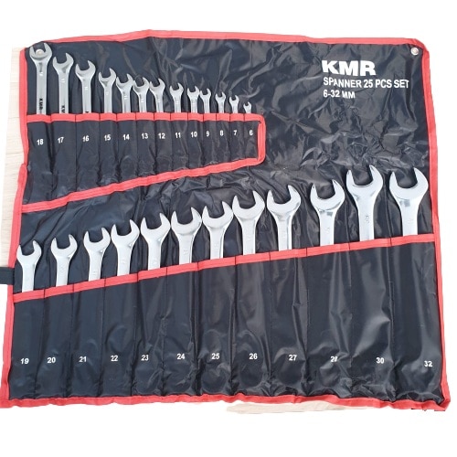 Set 25 chei combinate drepte 6-32mm