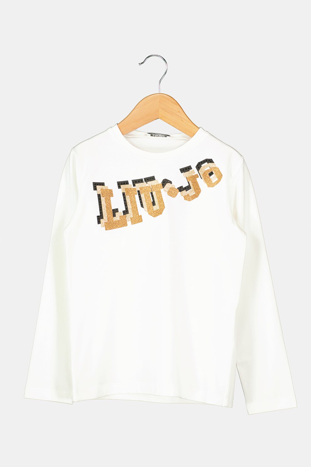 Liu Jo, Bluza sport cu decolteu la baza gatului si logo, Alb/Maro