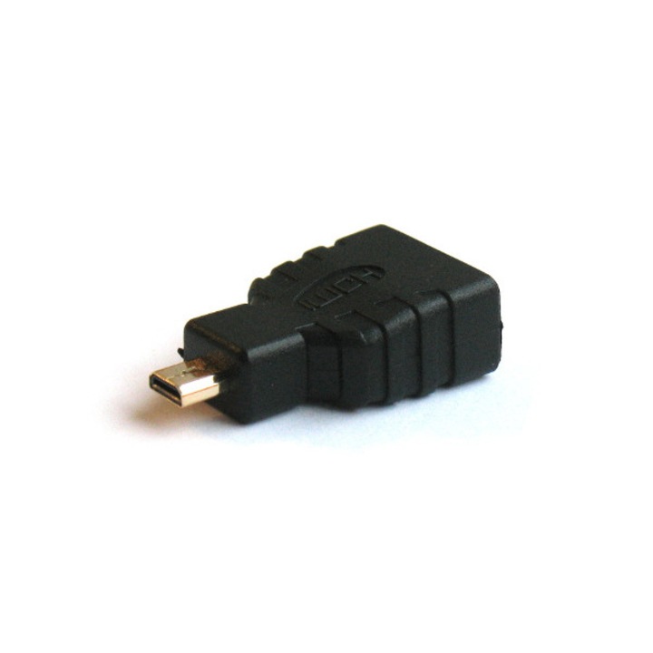 Микро HDMI конвертор, Savio, CL-17, HDMI мъжки/HDMI женски, черен