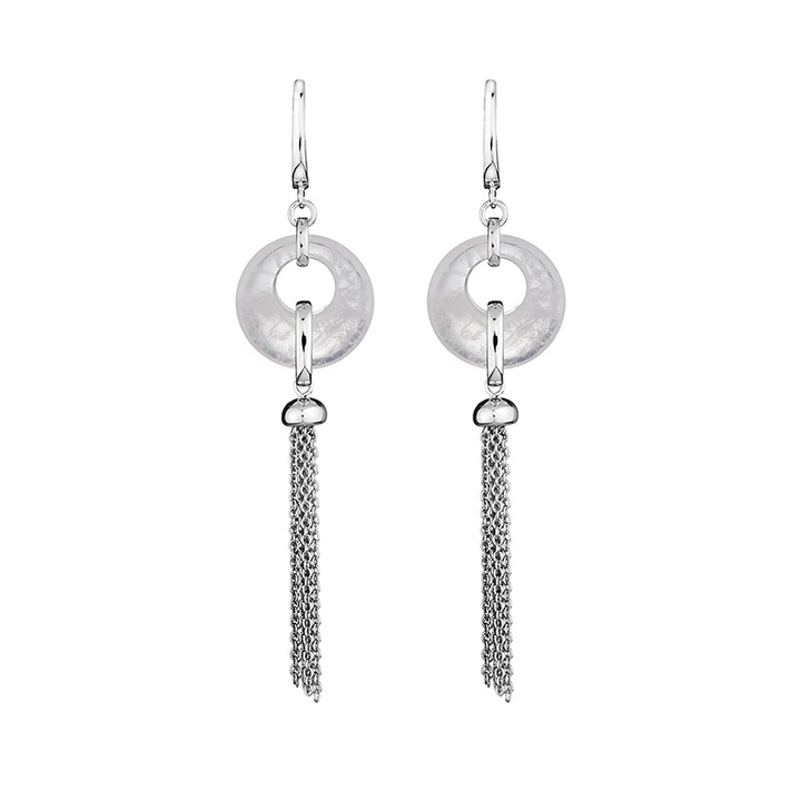 Обеци Swan Pearls GL1733RE Розов кварц, Сребро 925