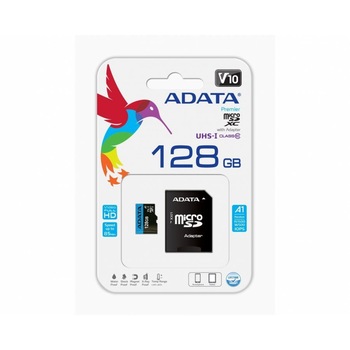 Card de memorie, Micro SD, 128 Gb, clasa 10, fara adaptor, AUSDX128GUICL10A1-RA1, Adata Card de memorie, Micro SD, 128 Gb, clasa 10, fara adaptor, AUSDX128GUICL10A1-RA1, Adata