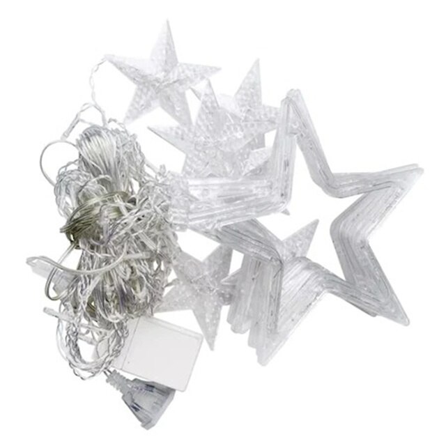 Ghirlanda cu stele, BOMSTOM, 220 W, LED, 2.5 m, Multicolor