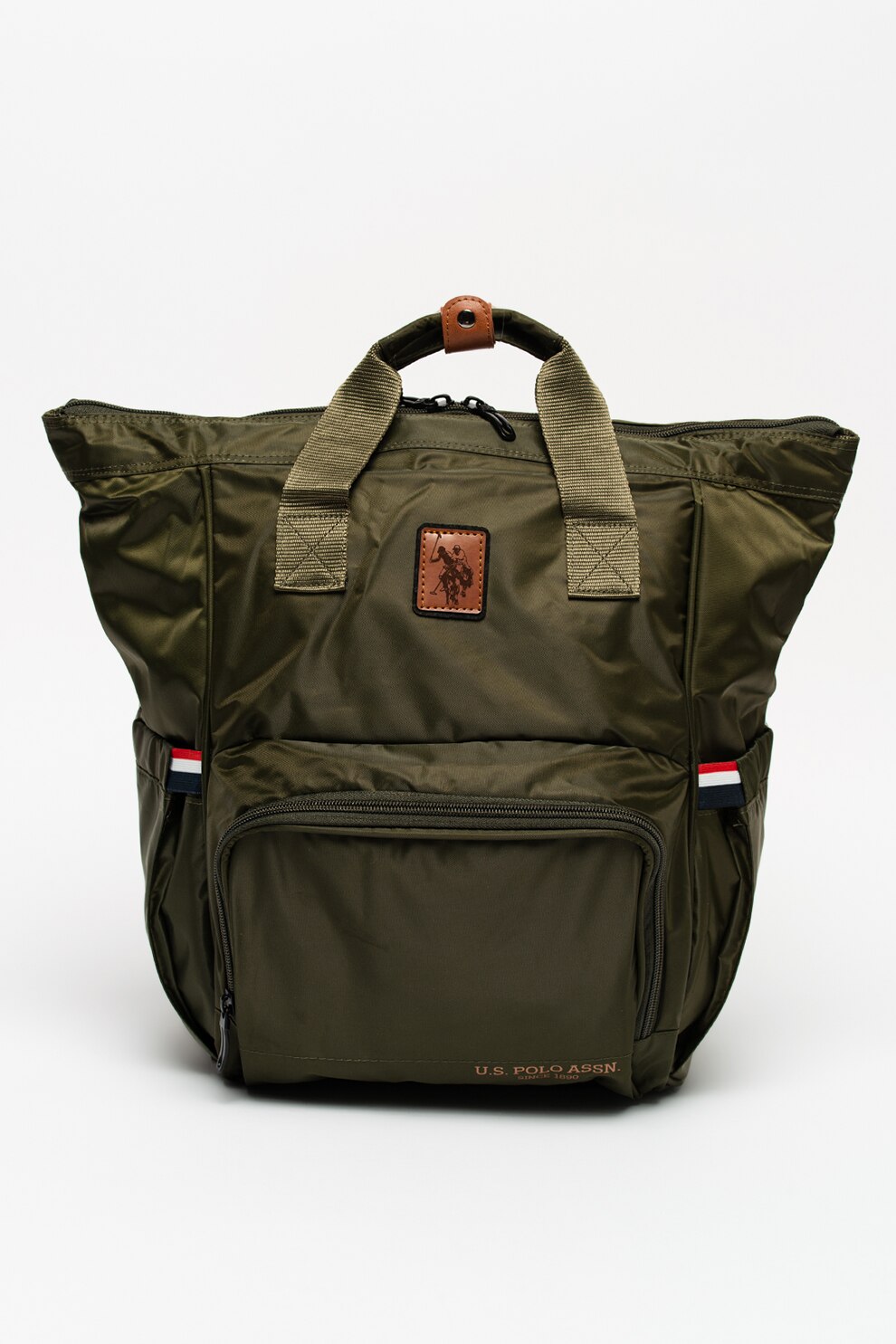 U.S. Polo Assn., Rucsac cu 4 buzunare exterioare, Verde militar