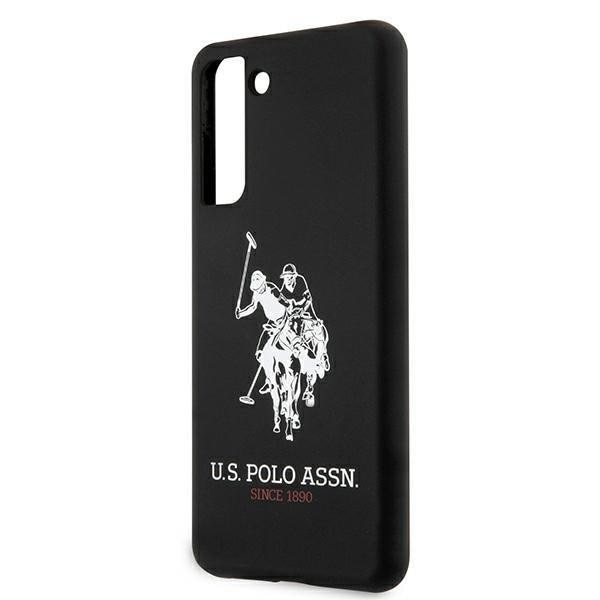 Carcasa US Polo Silicone Logo compatibila cu Samsung Galaxy S21, Negru