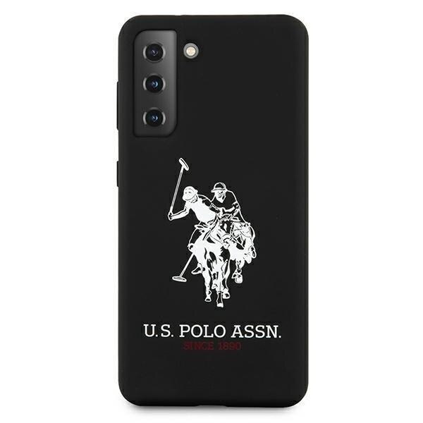Carcasa US Polo Silicone Logo compatibila cu Samsung Galaxy S21, Negru