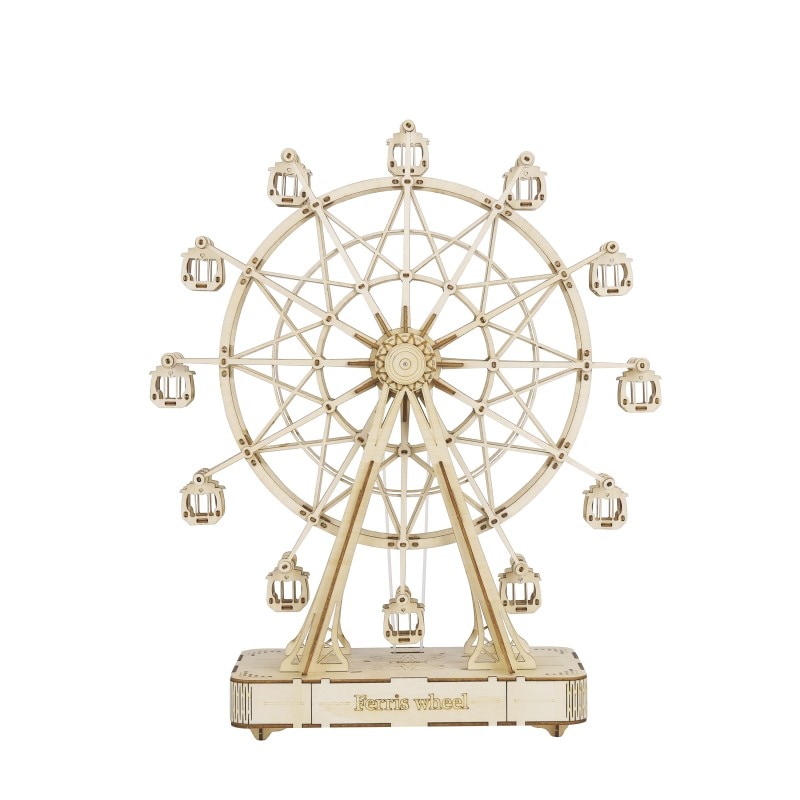 Puzzle 3D Cutie Muzicala, Ferris Wheel XL, Lemn, 232 de piese