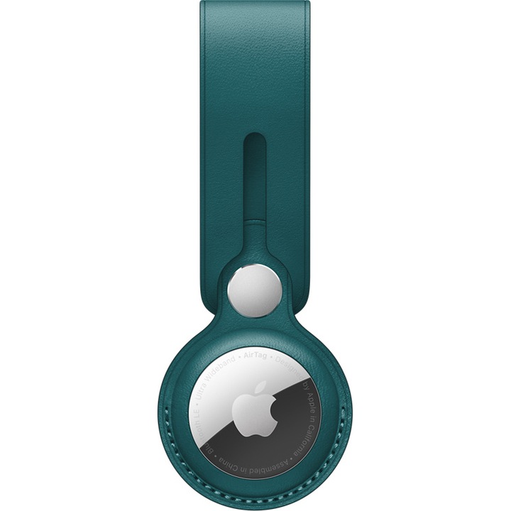 AirTag Leather Loop pentru AirTag Apple, Forest Green