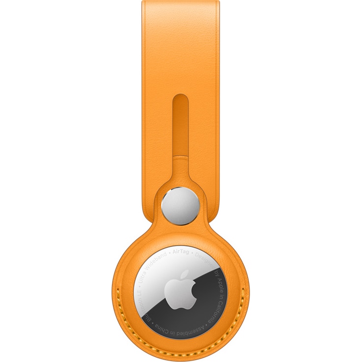 AirTag Leather Loop pentru AirTag Apple, California Poppy