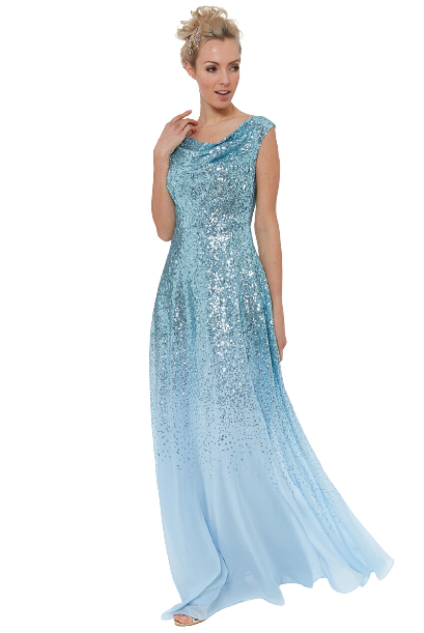 Rochie ocazie, City Goddess GD 1964, Albastru deschis